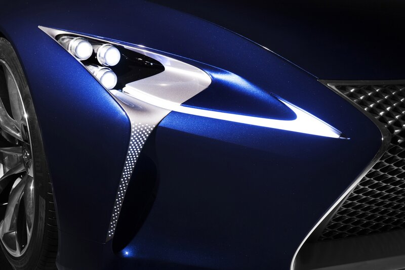 Lexus concept car headlight