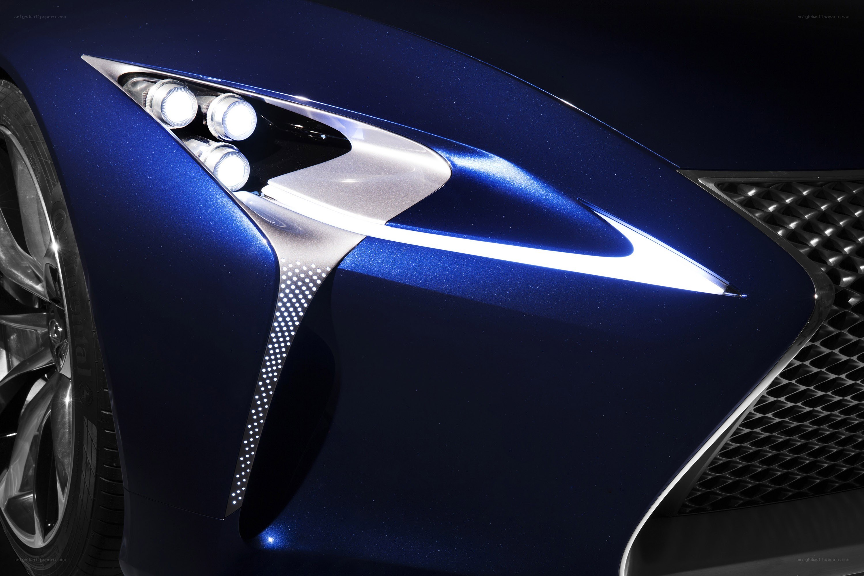 Lexus concept car headlight