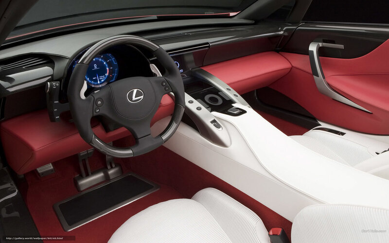 Lexus concept car interior