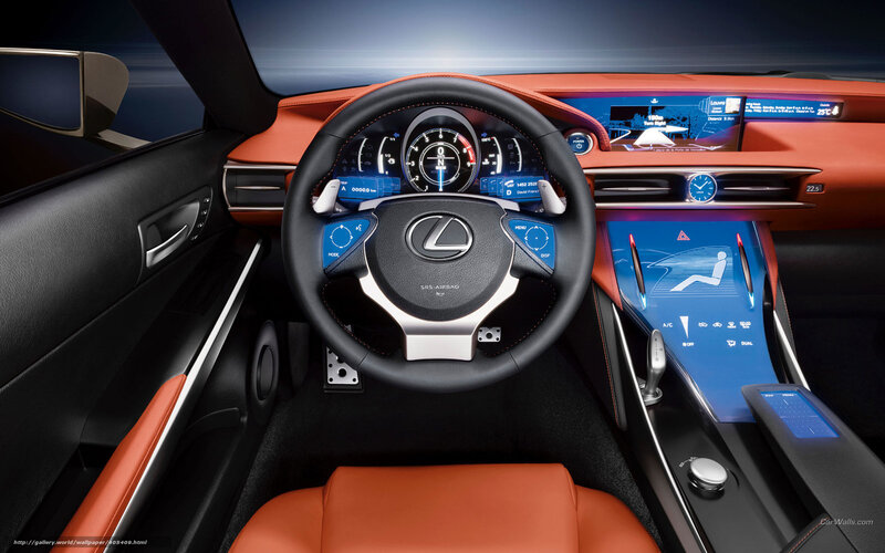 Lexus Concept Car Interior — Black, Futuristic