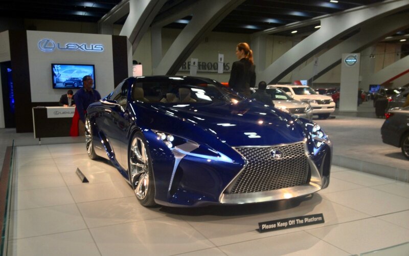 Lexus concept car on display