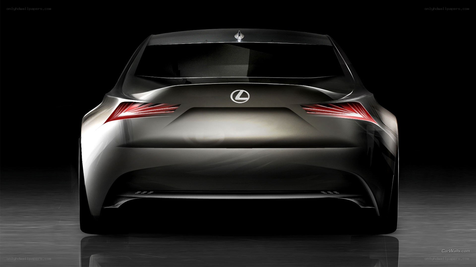 Lexus concept car rear view