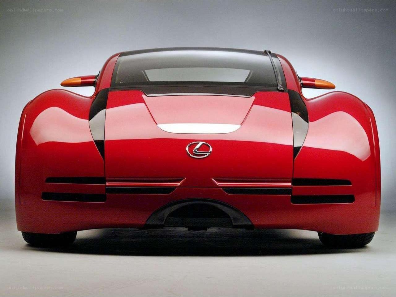 Lexus concept car rear view