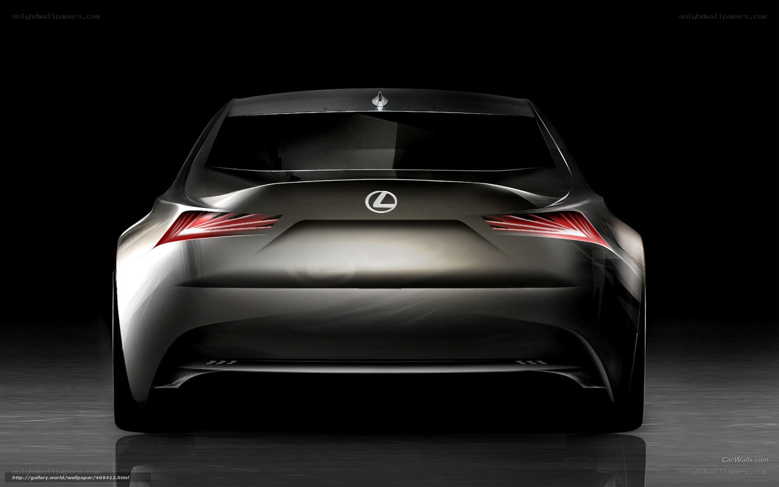 Lexus concept car rear view