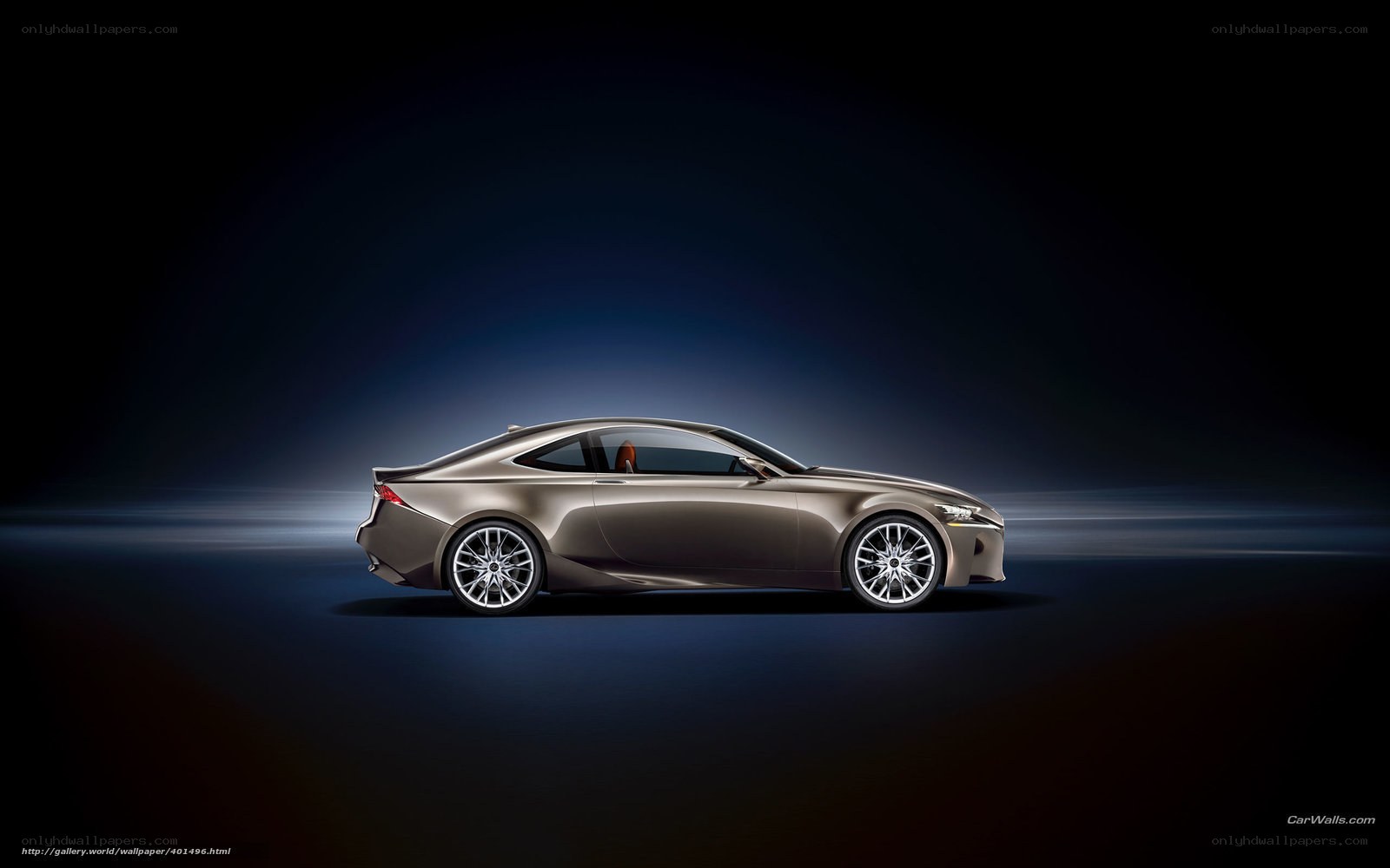 Lexus concept car side profile