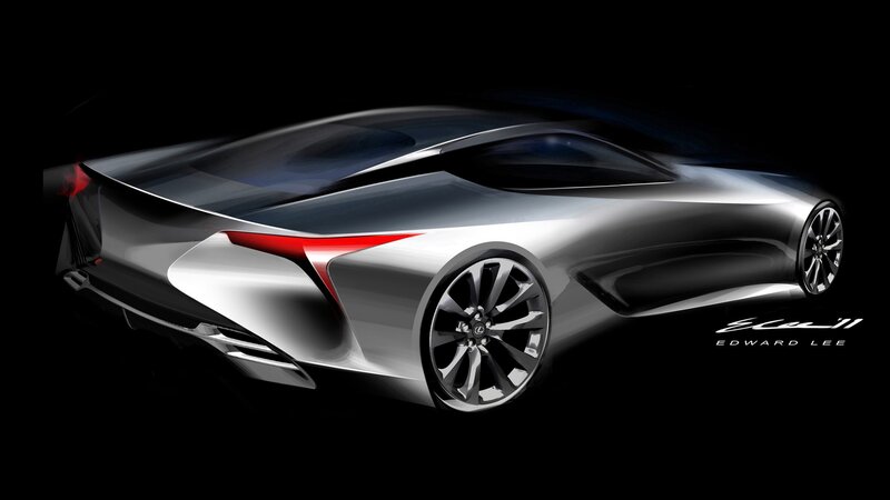 Lexus concept car sketch