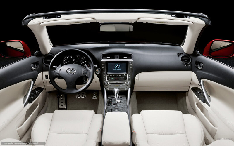 Lexus convertible interior