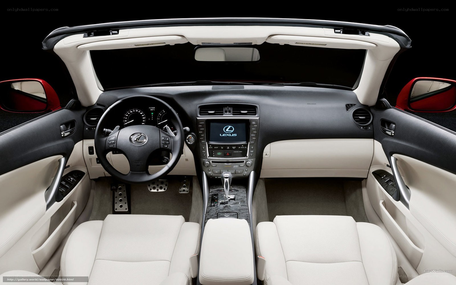 Lexus convertible interior