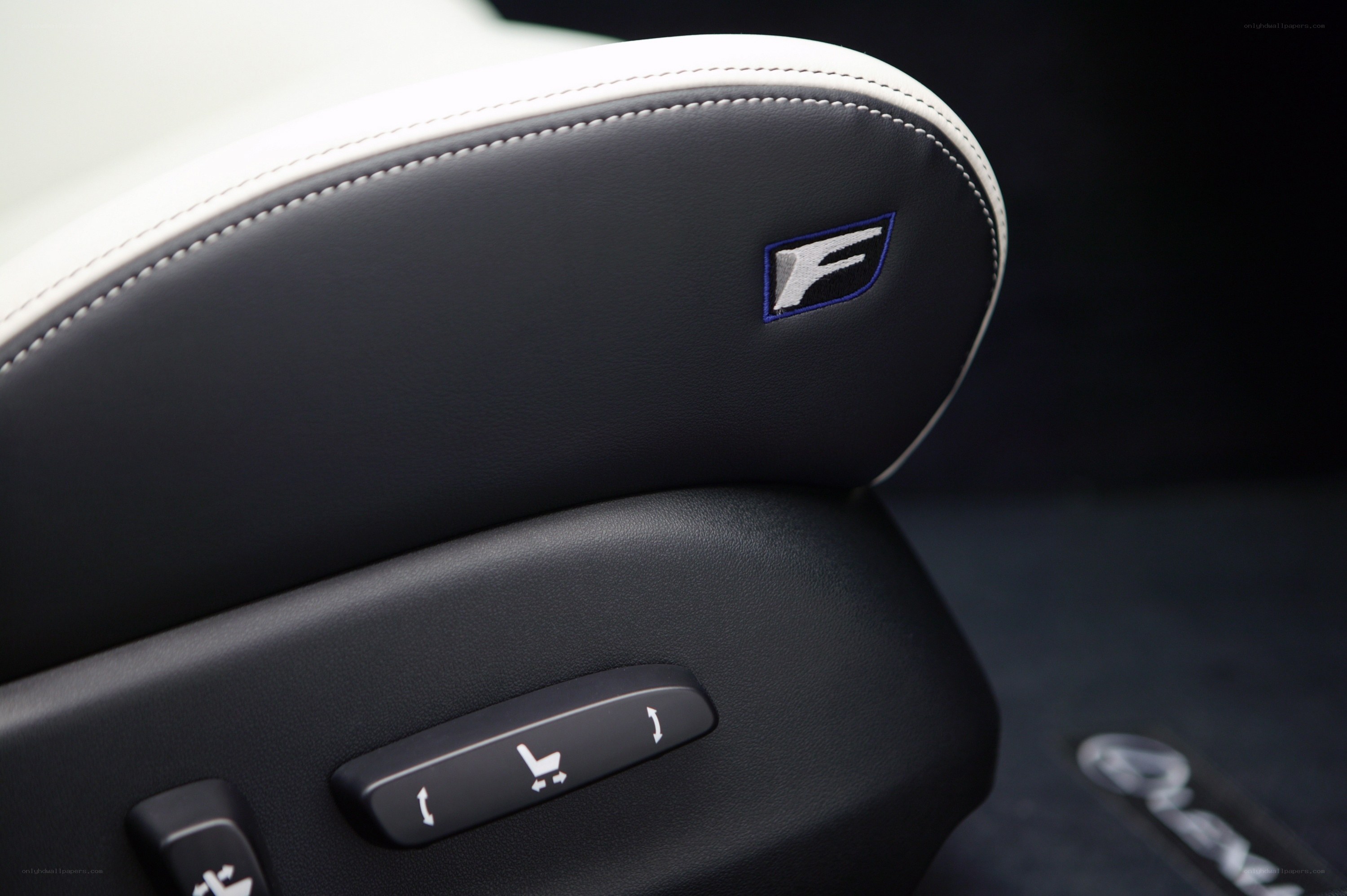 Lexus F seat emblem
