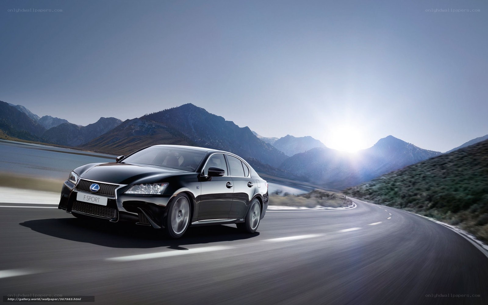 Lexus F Sport on mountain road