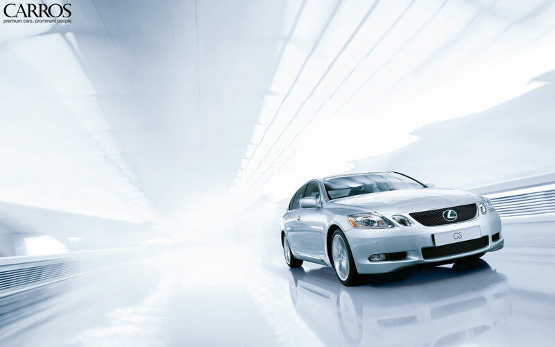 Lexus GS in a futuristic tunnel