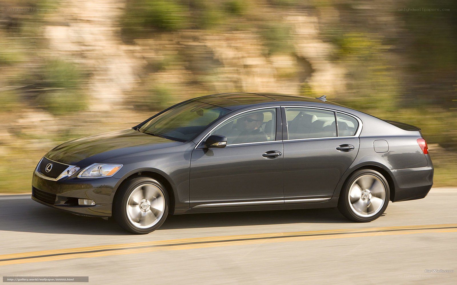 Lexus GS in motion on road