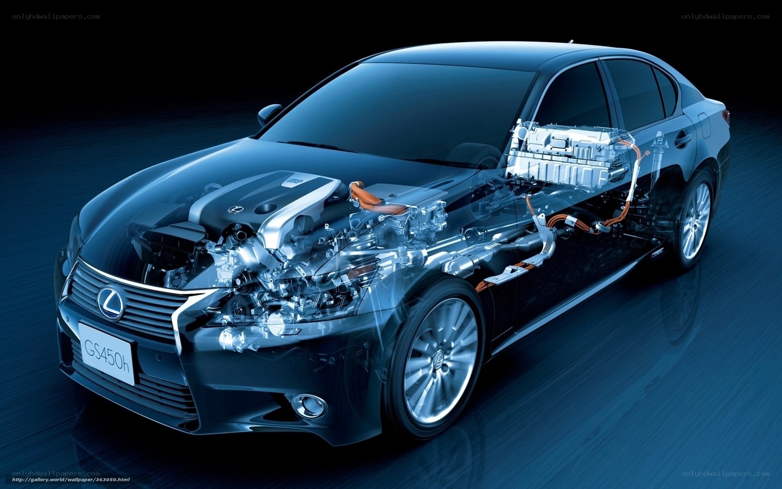 Lexus GS450h hybrid car