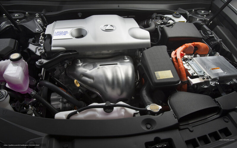 Lexus hybrid engine bay