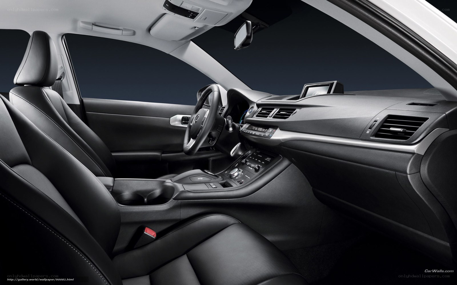 Lexus interior dashboard view