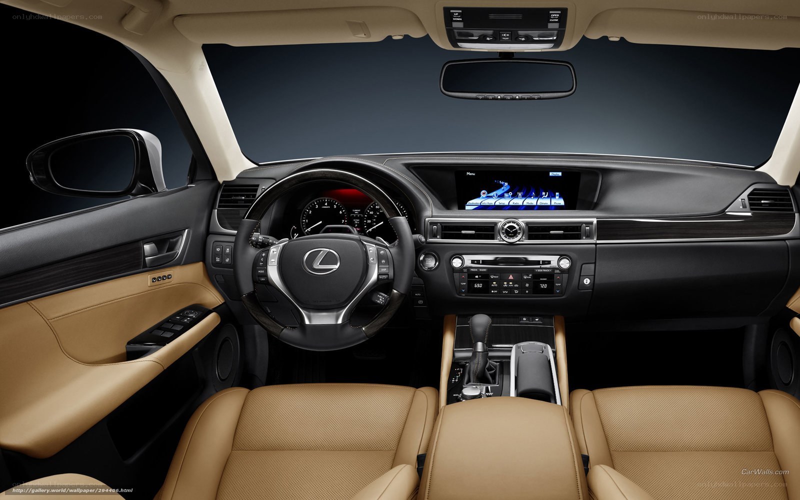 Lexus interior dashboard view
