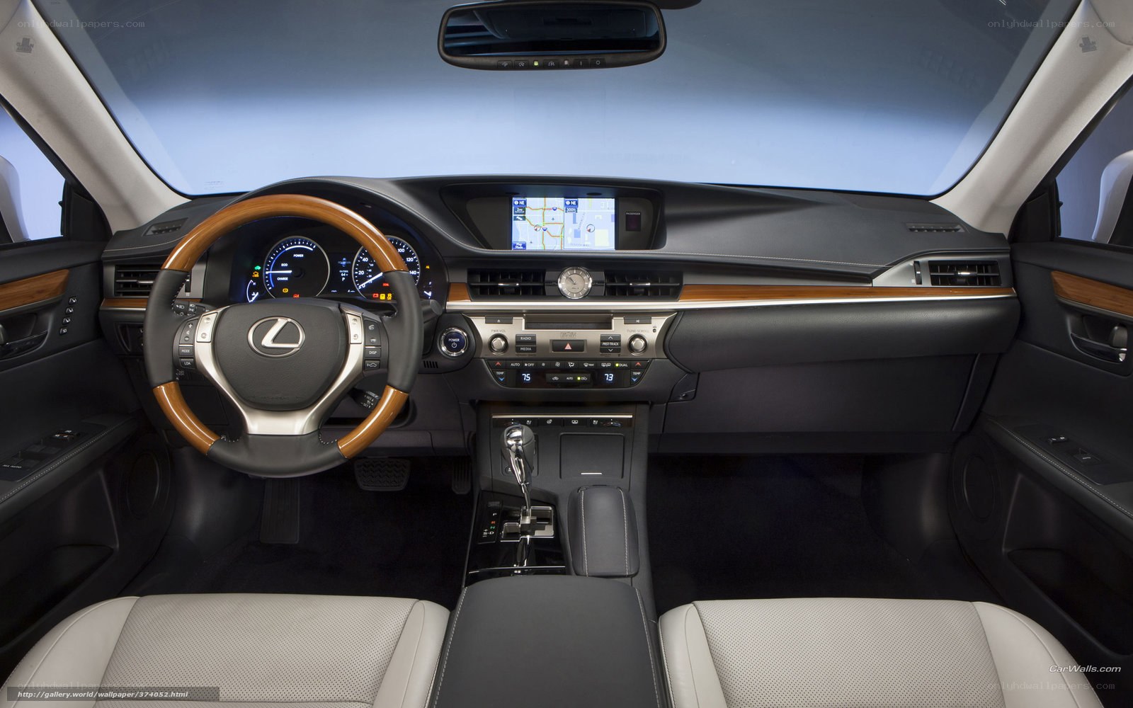 Lexus interior dashboard view