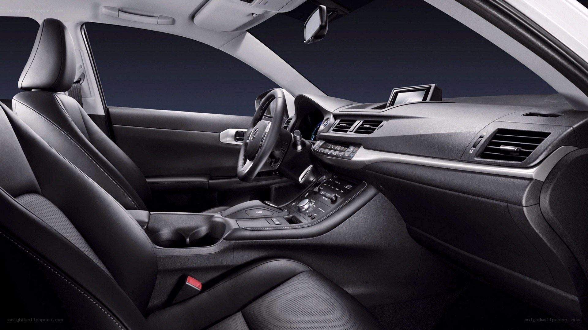 Lexus interior dashboard view