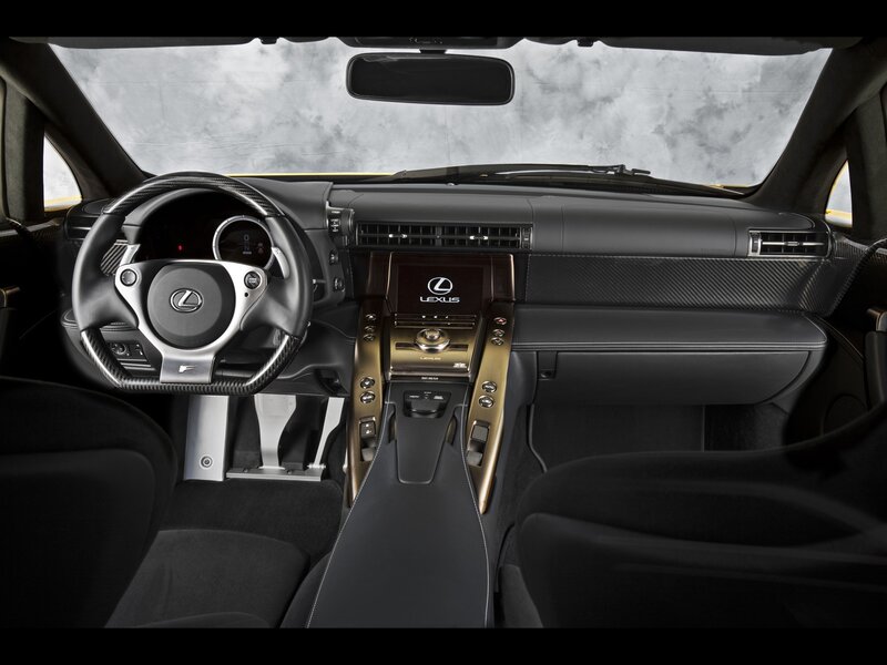 Lexus interior dashboard view