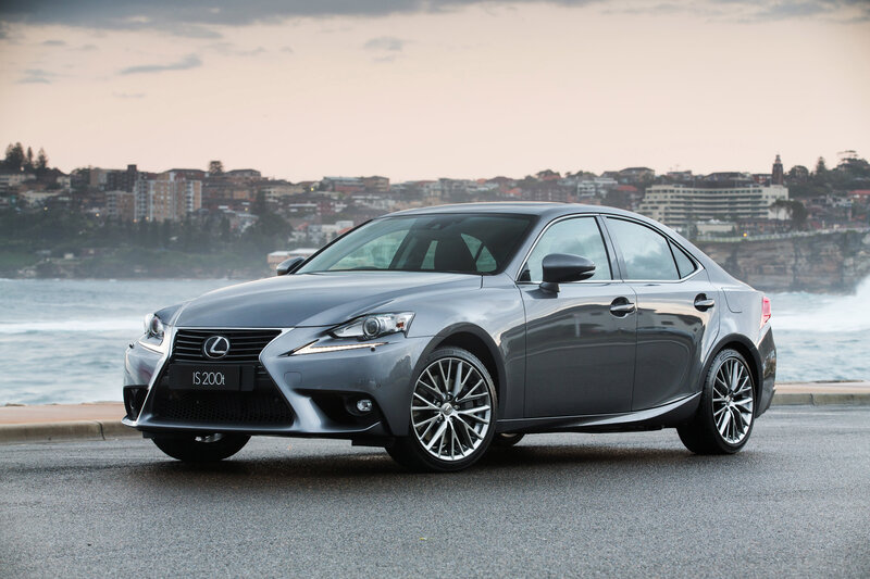 Lexus IS 200t by the coast