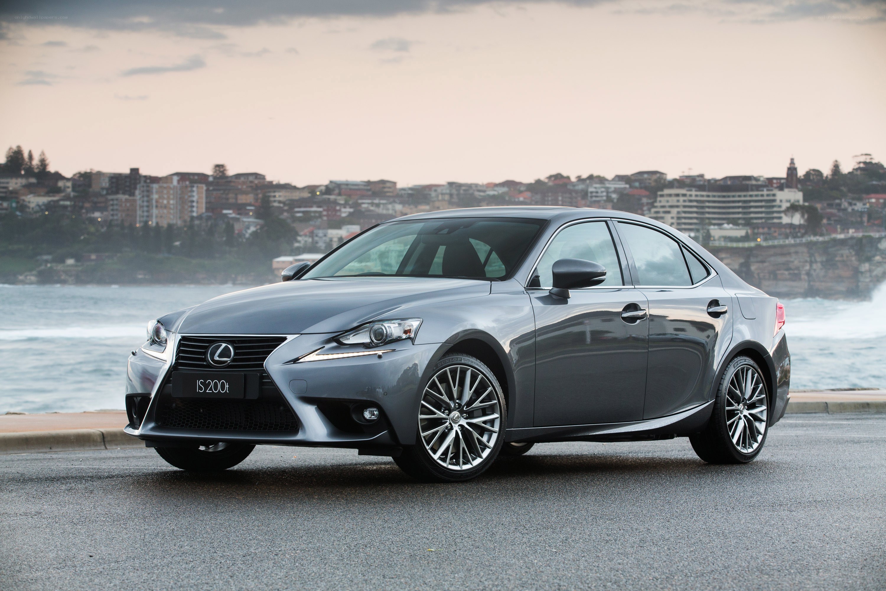 Lexus IS 200t by the coast