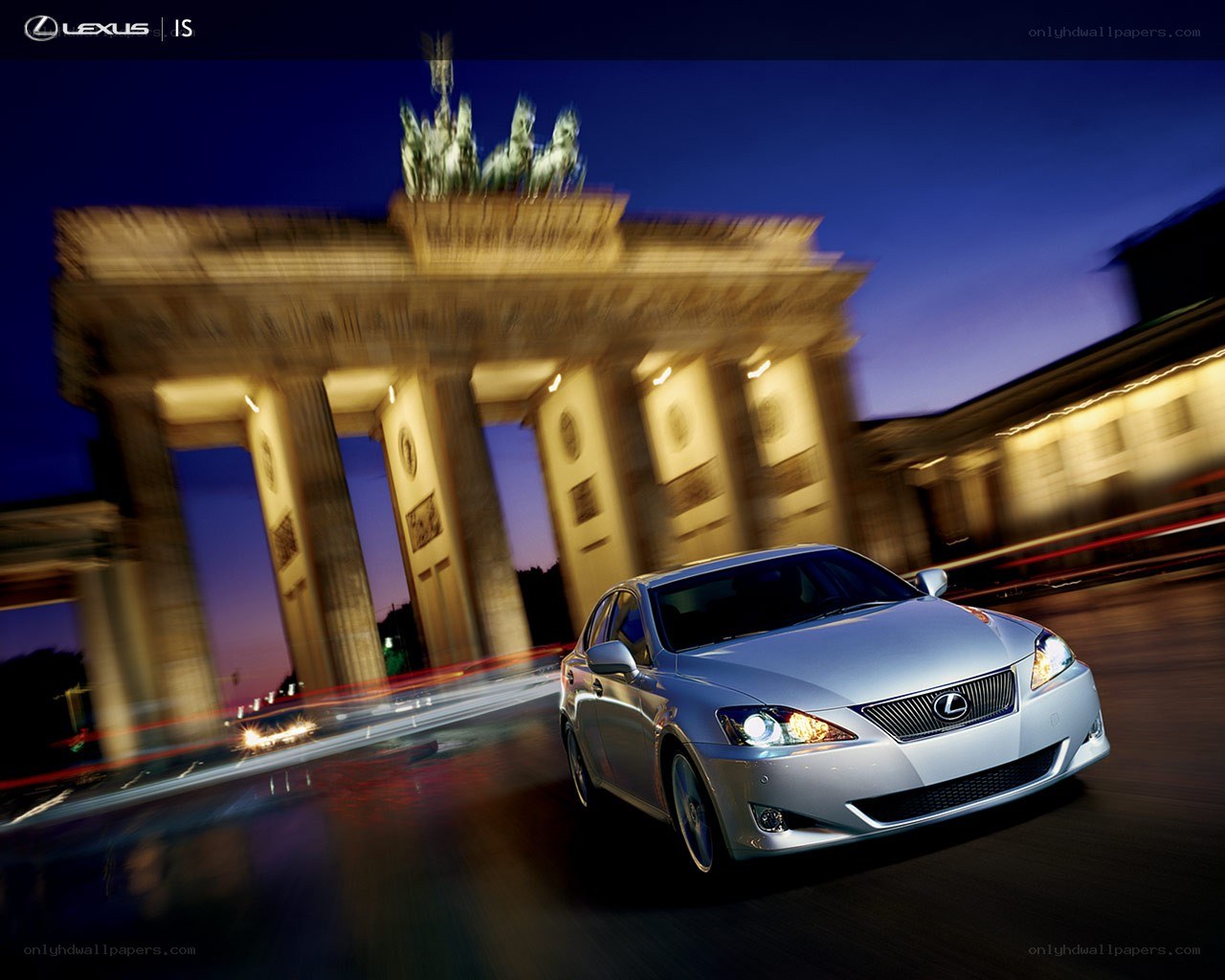Lexus IS at Brandenburg Gate