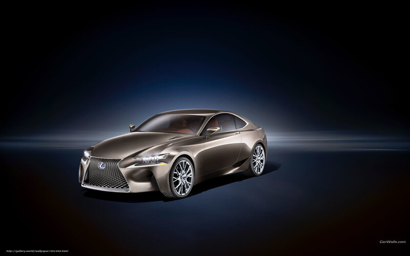 Lexus LC Concept Car — Brown, Dramatic