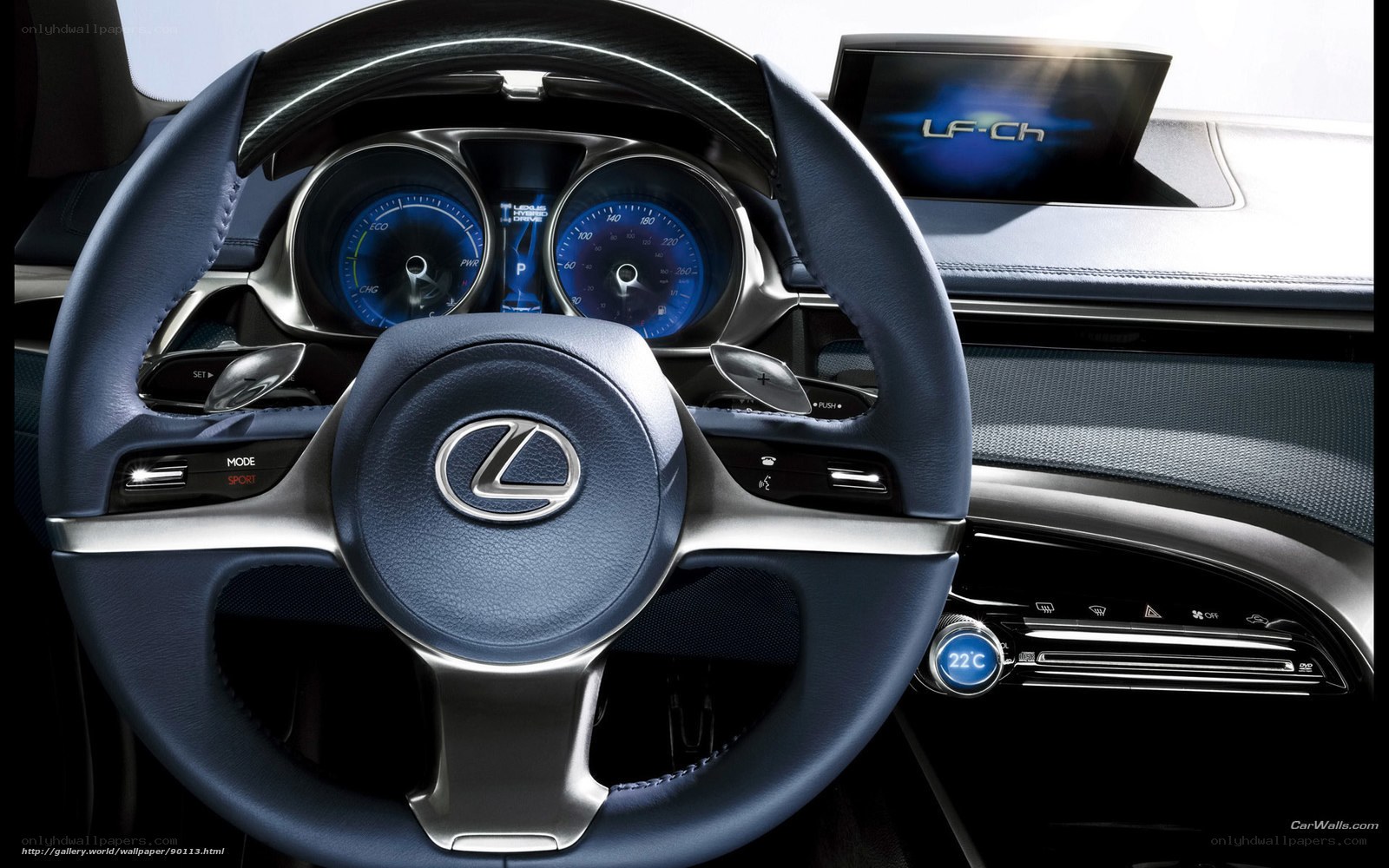 Lexus LF-Ch interior dashboard