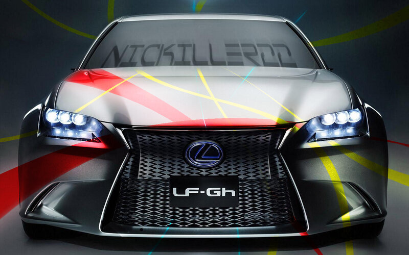 Lexus LF-Gh Concept Car — Silver, Dramatic, Photograph, Car Grille