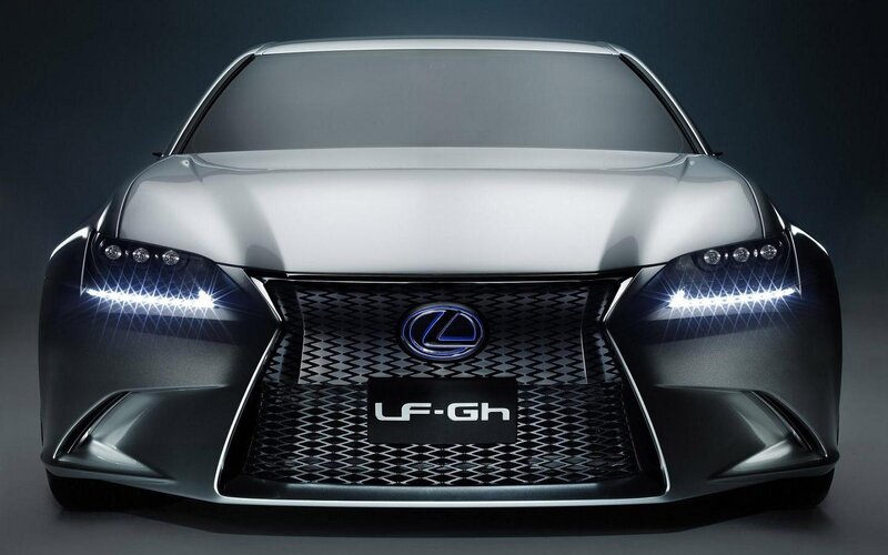 Lexus LF-Gh Concept Car — Silver, Dramatic, Photograph