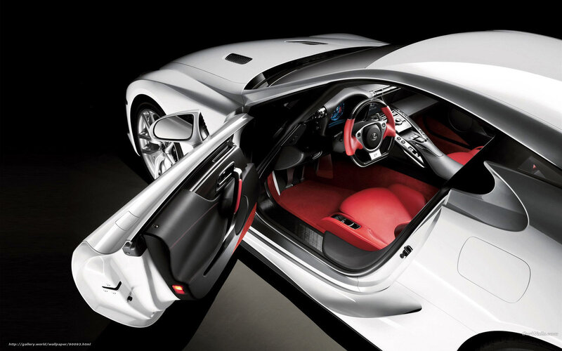 Lexus LFA interior view