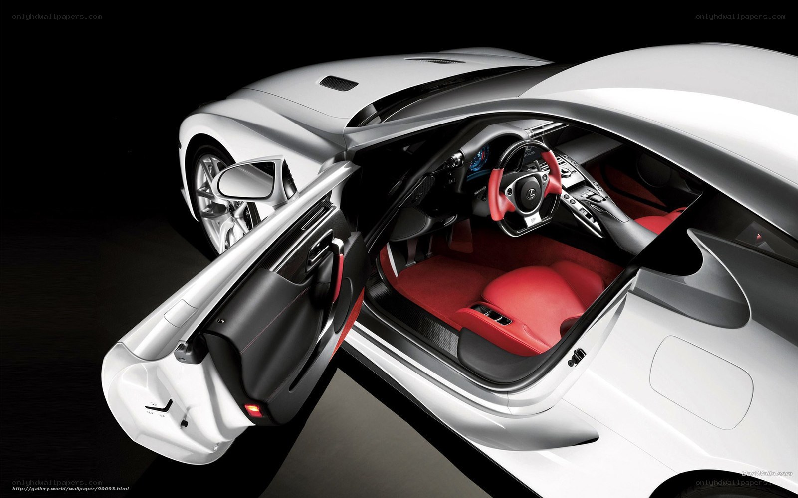 Lexus LFA interior view