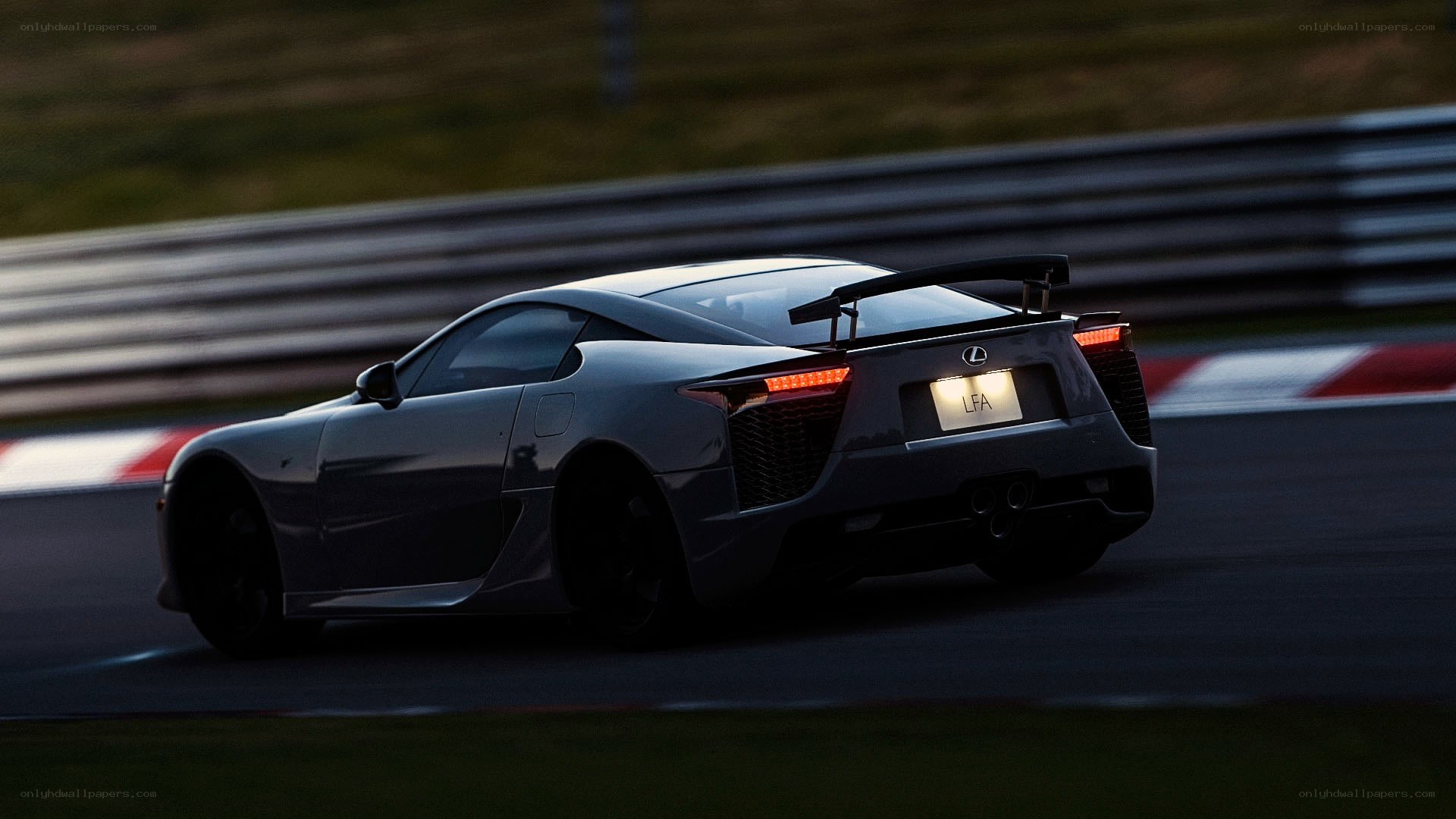 Lexus LFA on a racetrack