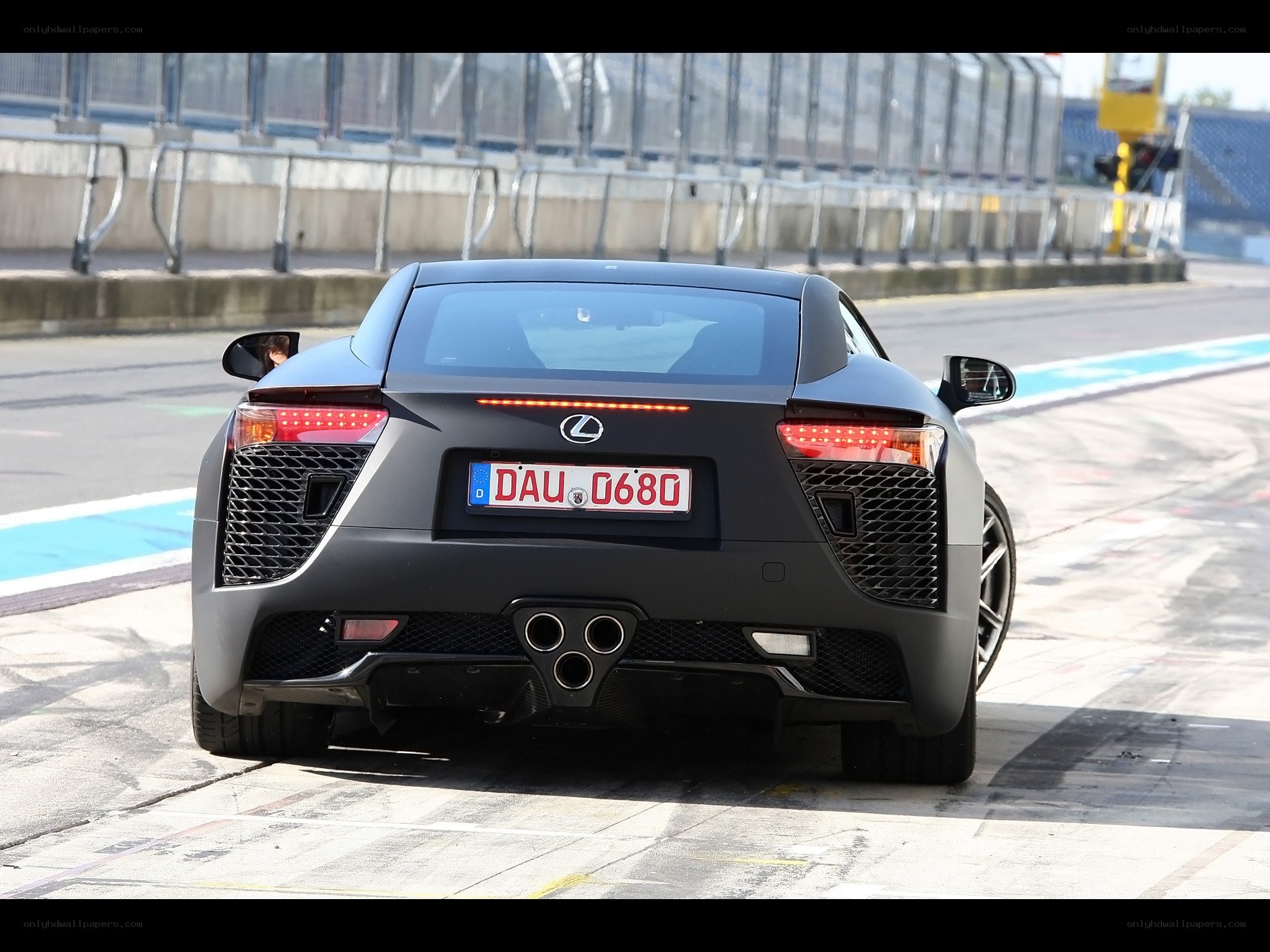 Lexus LFA on a racetrack