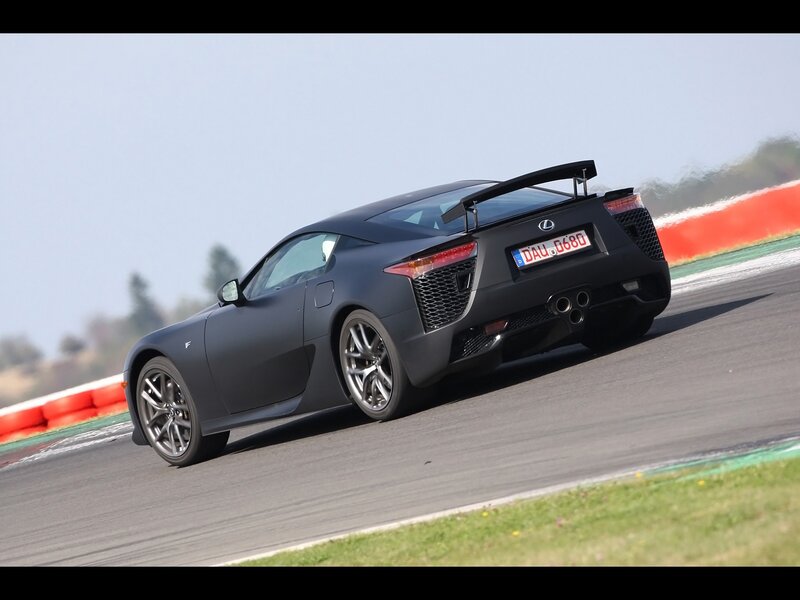 Lexus LFA on a racetrack