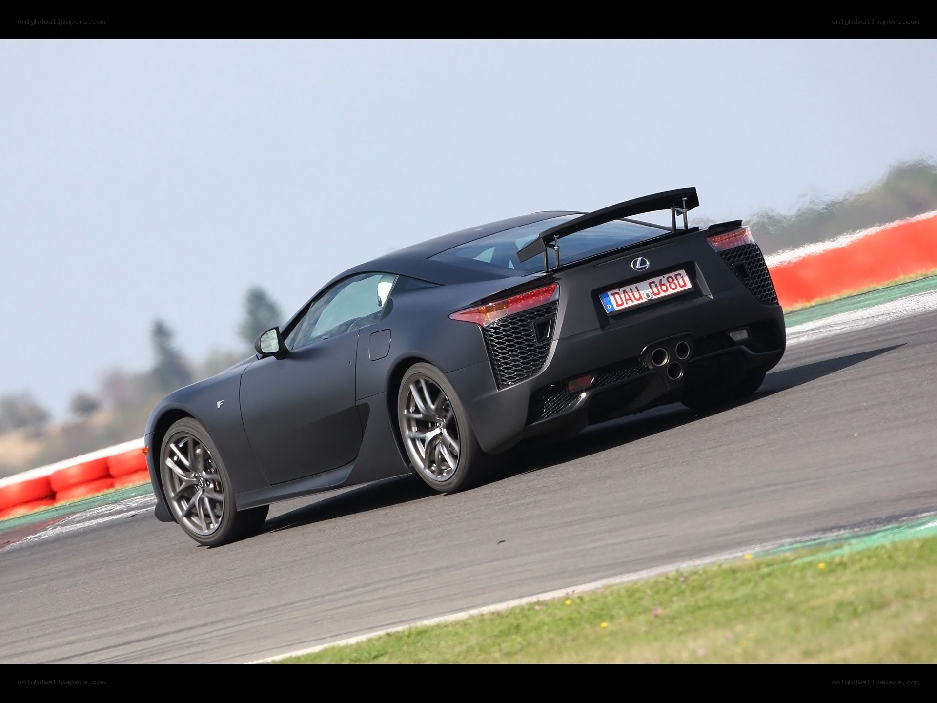 Lexus LFA on a racetrack