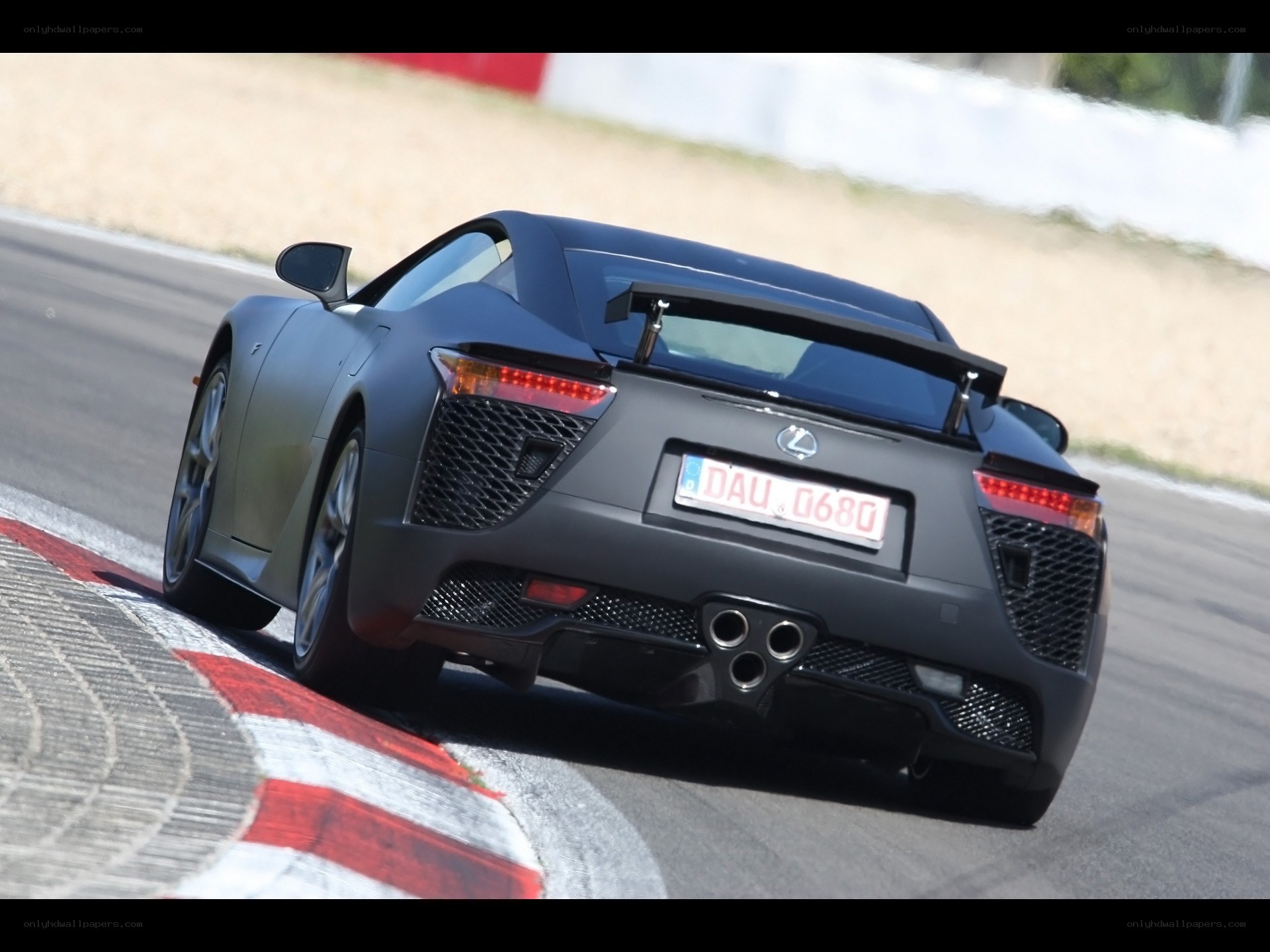 Lexus LFA on a racetrack