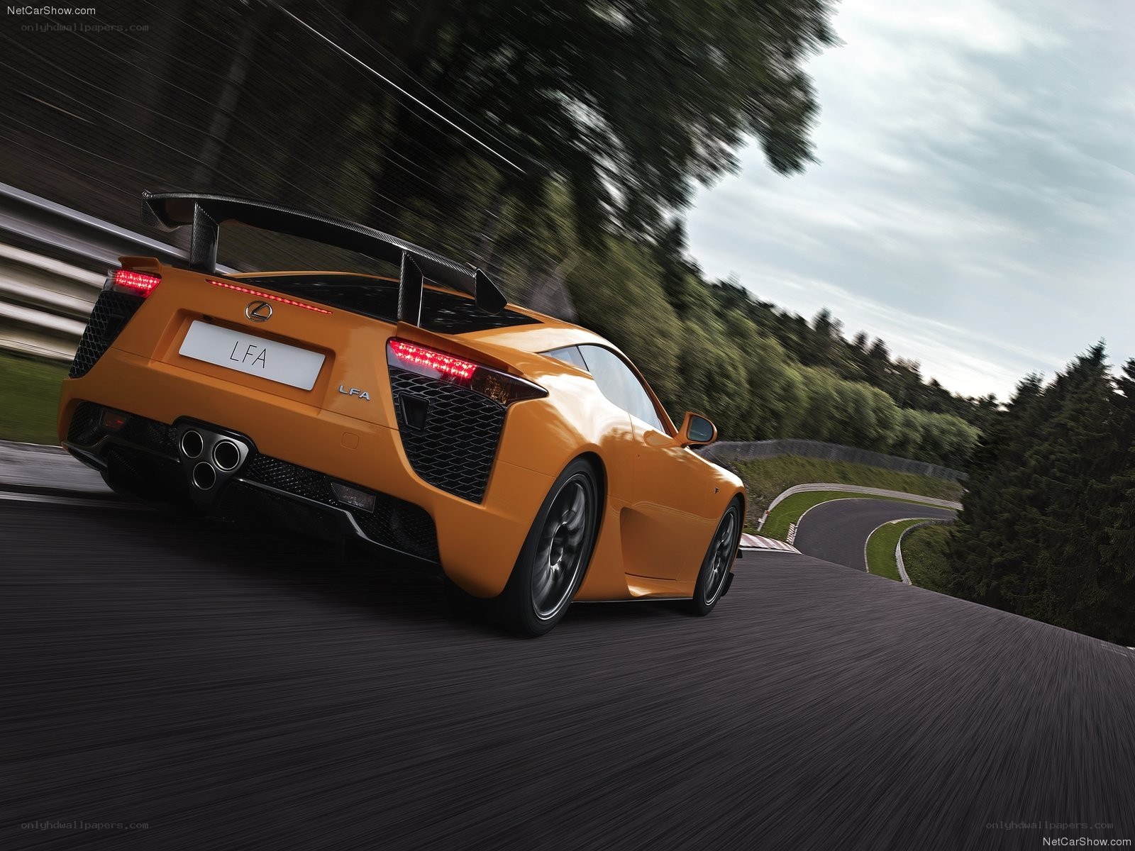 Lexus LFA on a racetrack