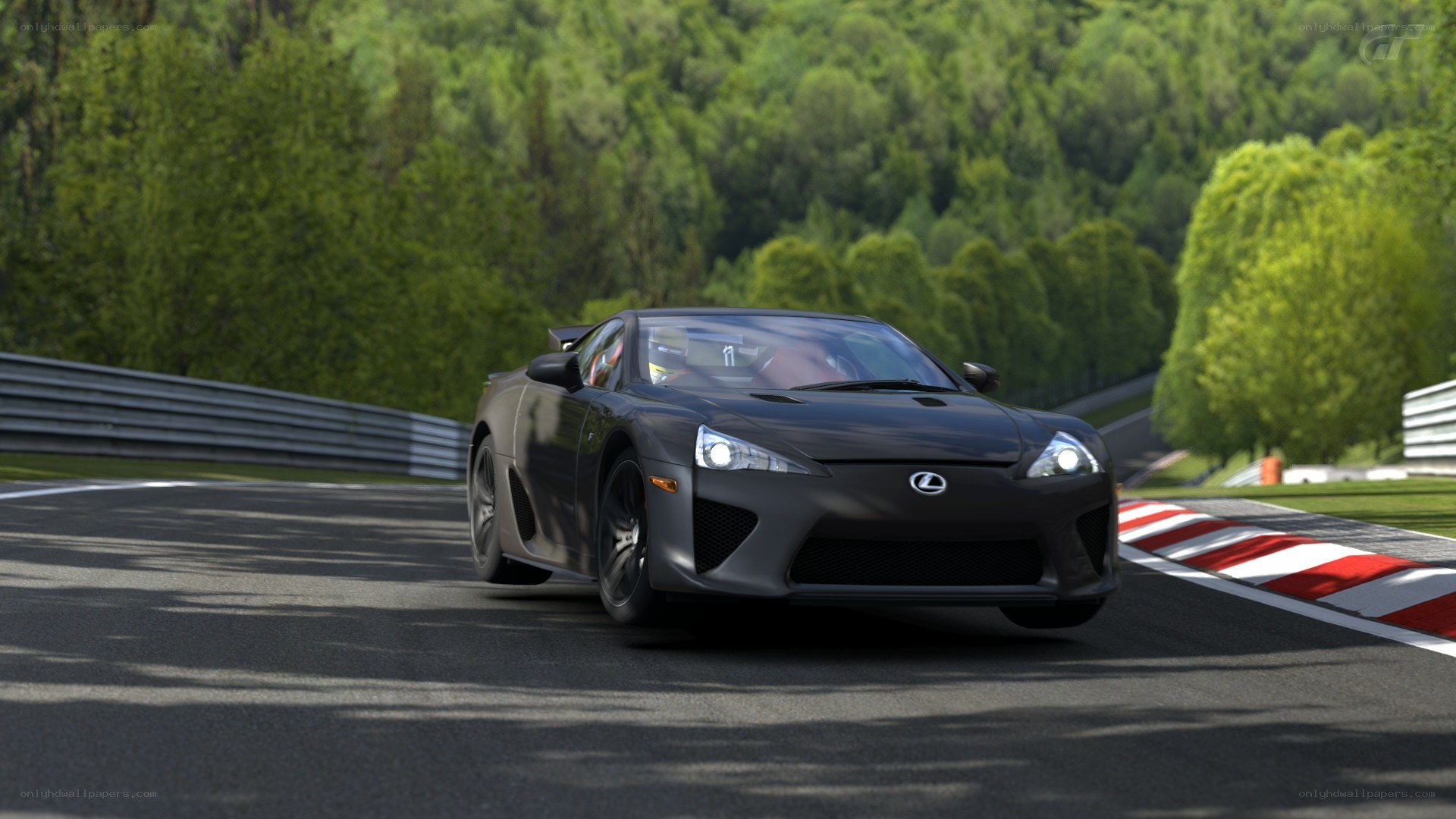 Lexus LFA on a racetrack