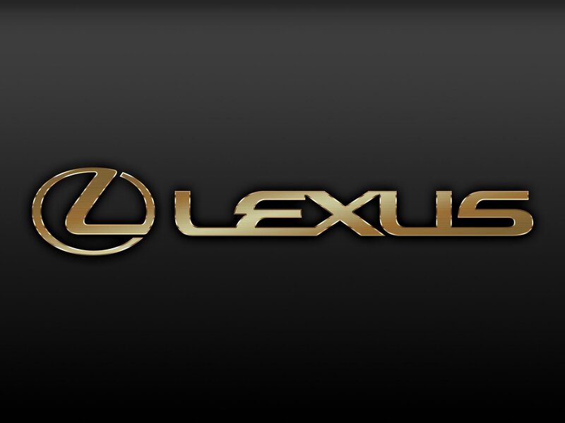 Lexus logo on black background