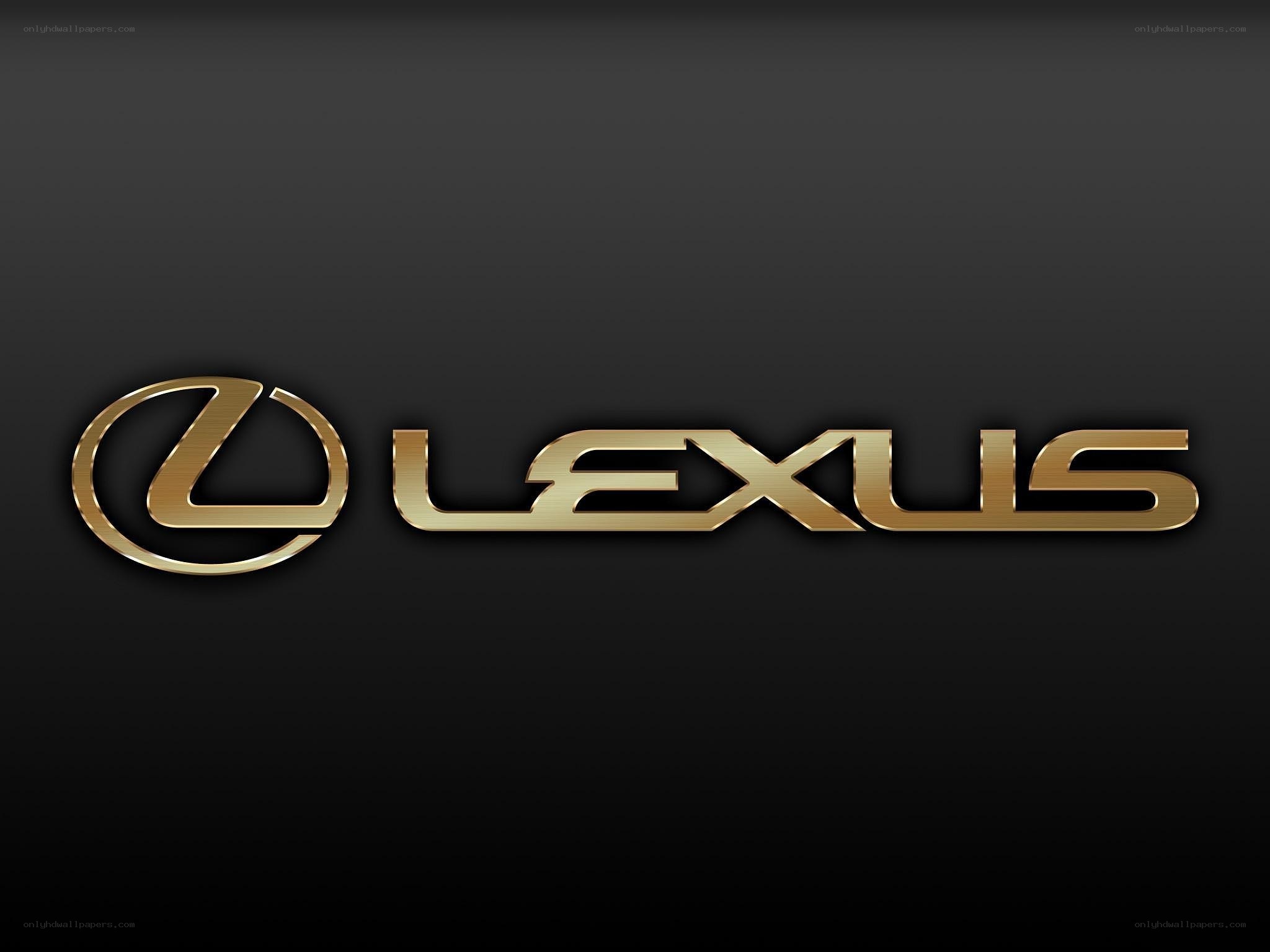 Lexus logo on black background