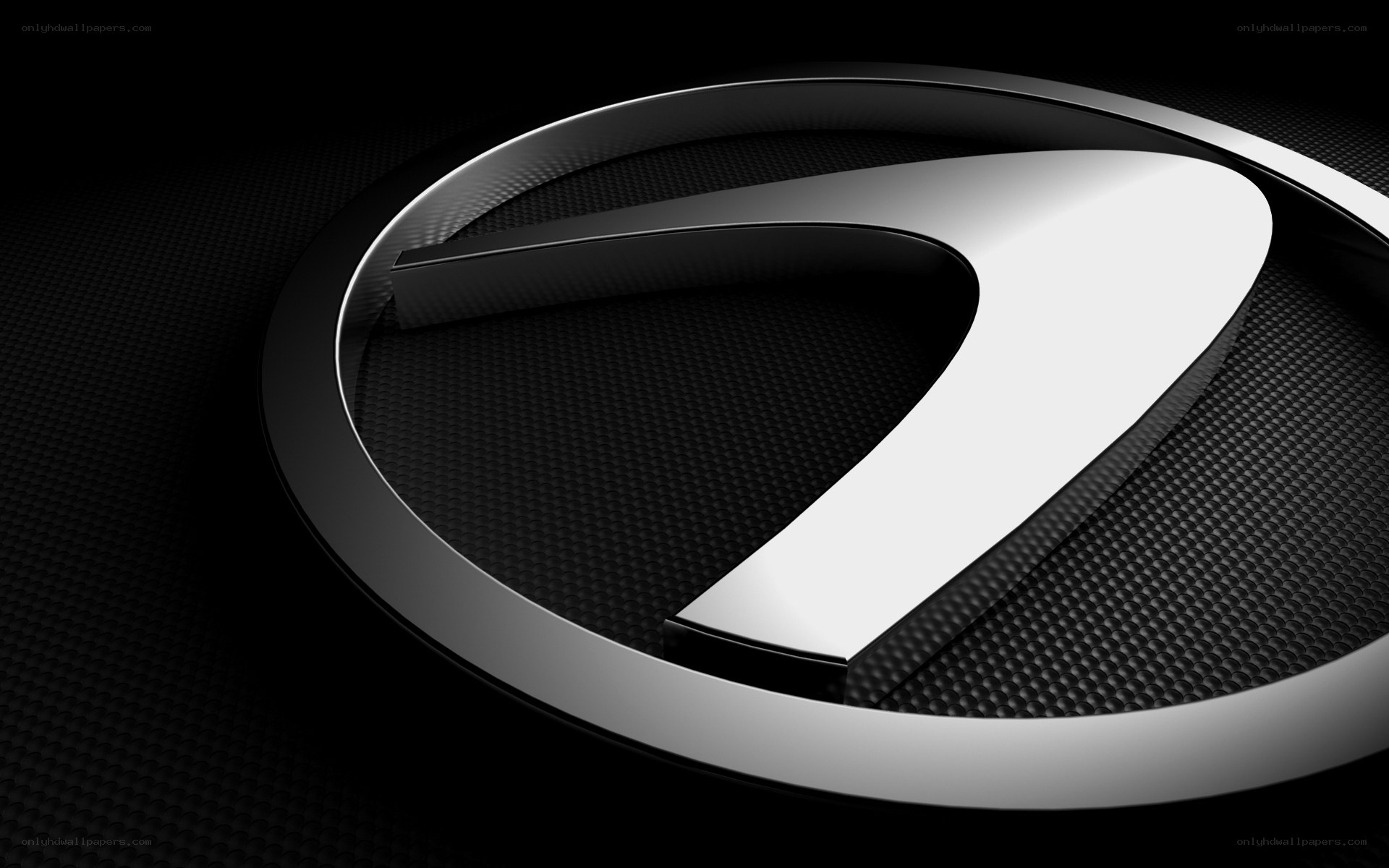 Lexus logo on carbon fiber