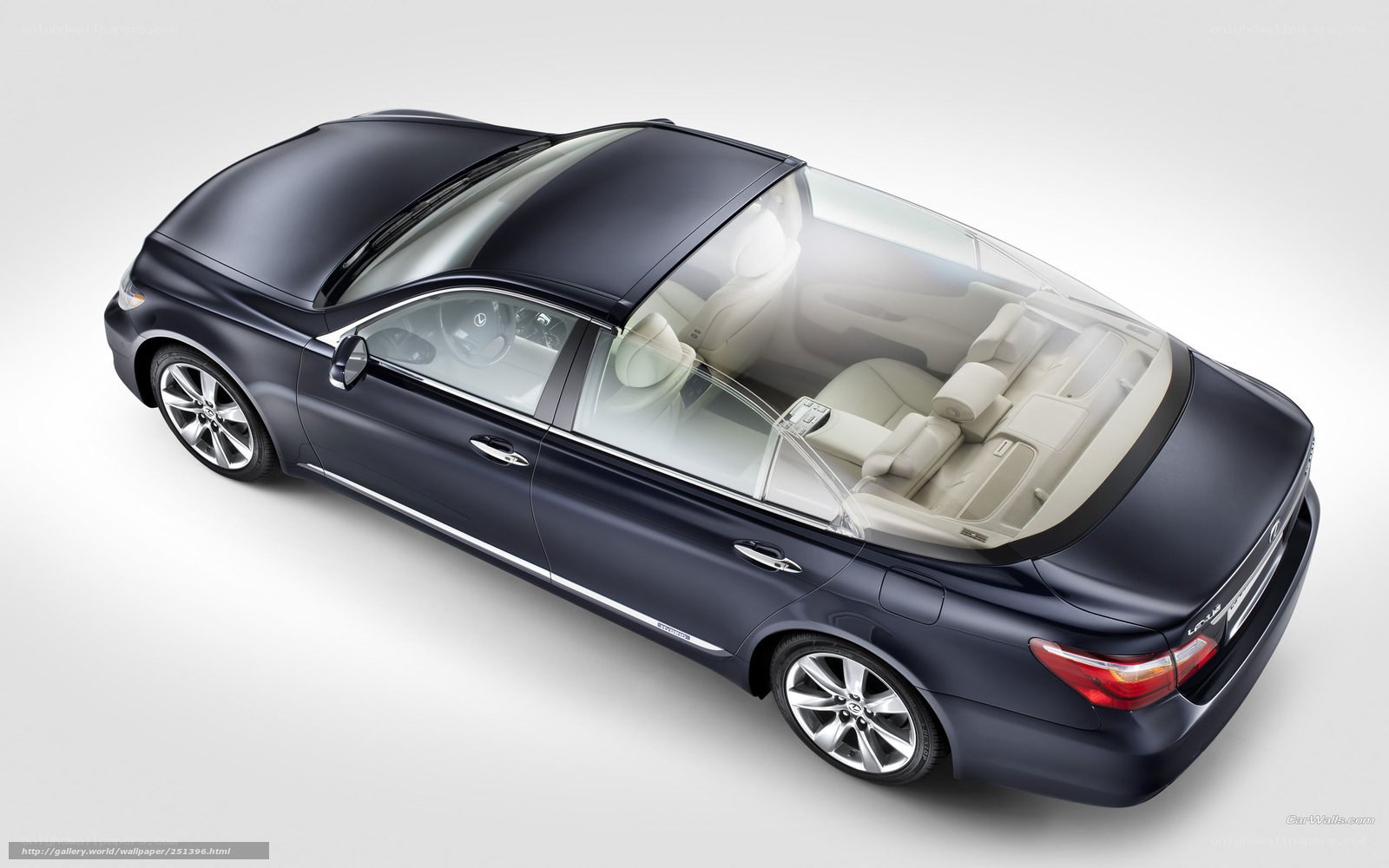 Lexus LS 460 with glass roof