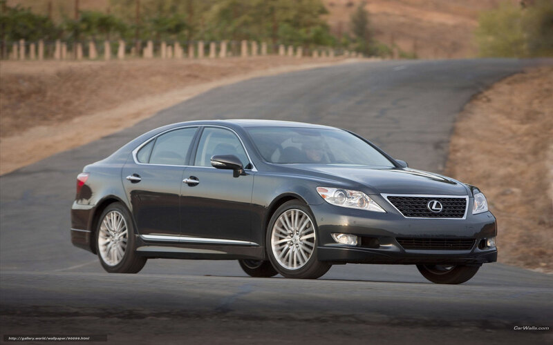Lexus LS on a winding road