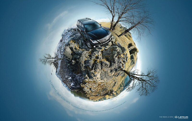 Lexus LX 570 in a miniature world