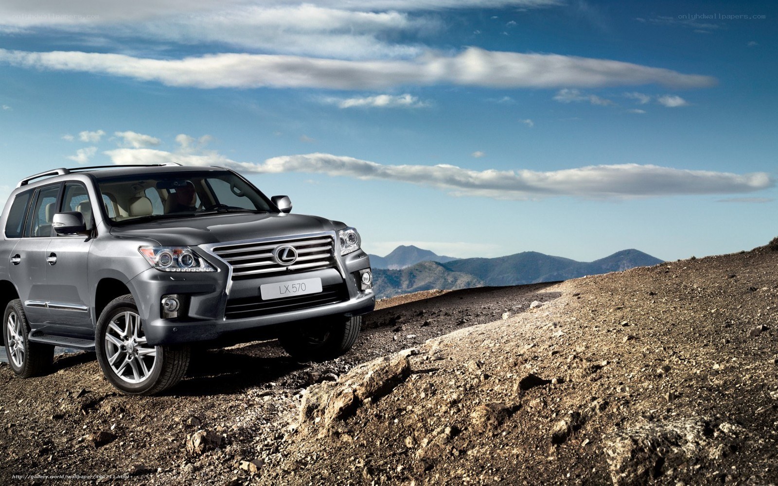 Lexus LX 570 on a mountain trail