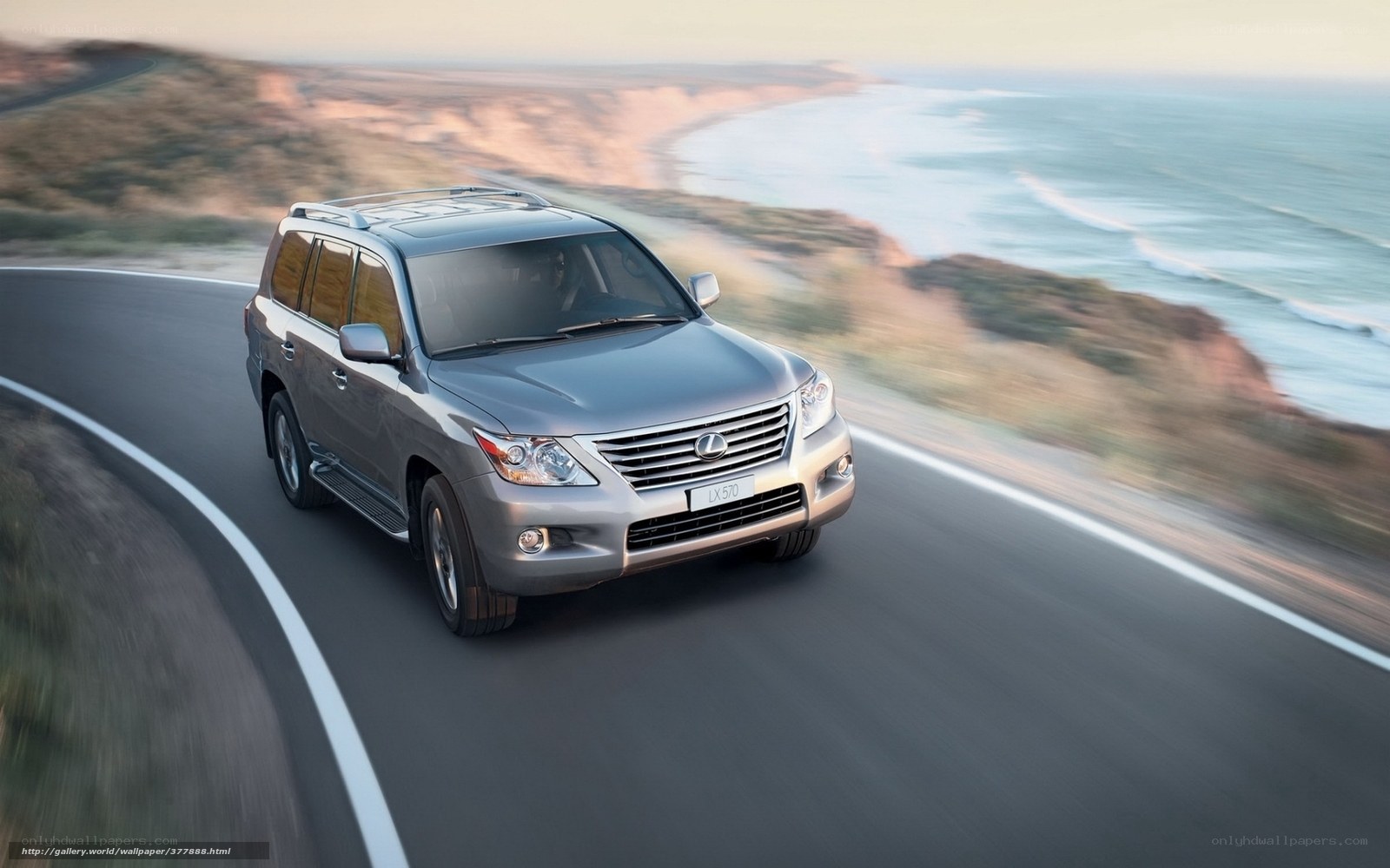 Lexus LX 570 on coastal road