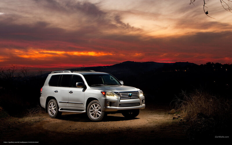 Lexus LX at sunset