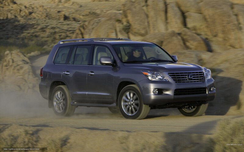 Lexus LX driving on dirt road