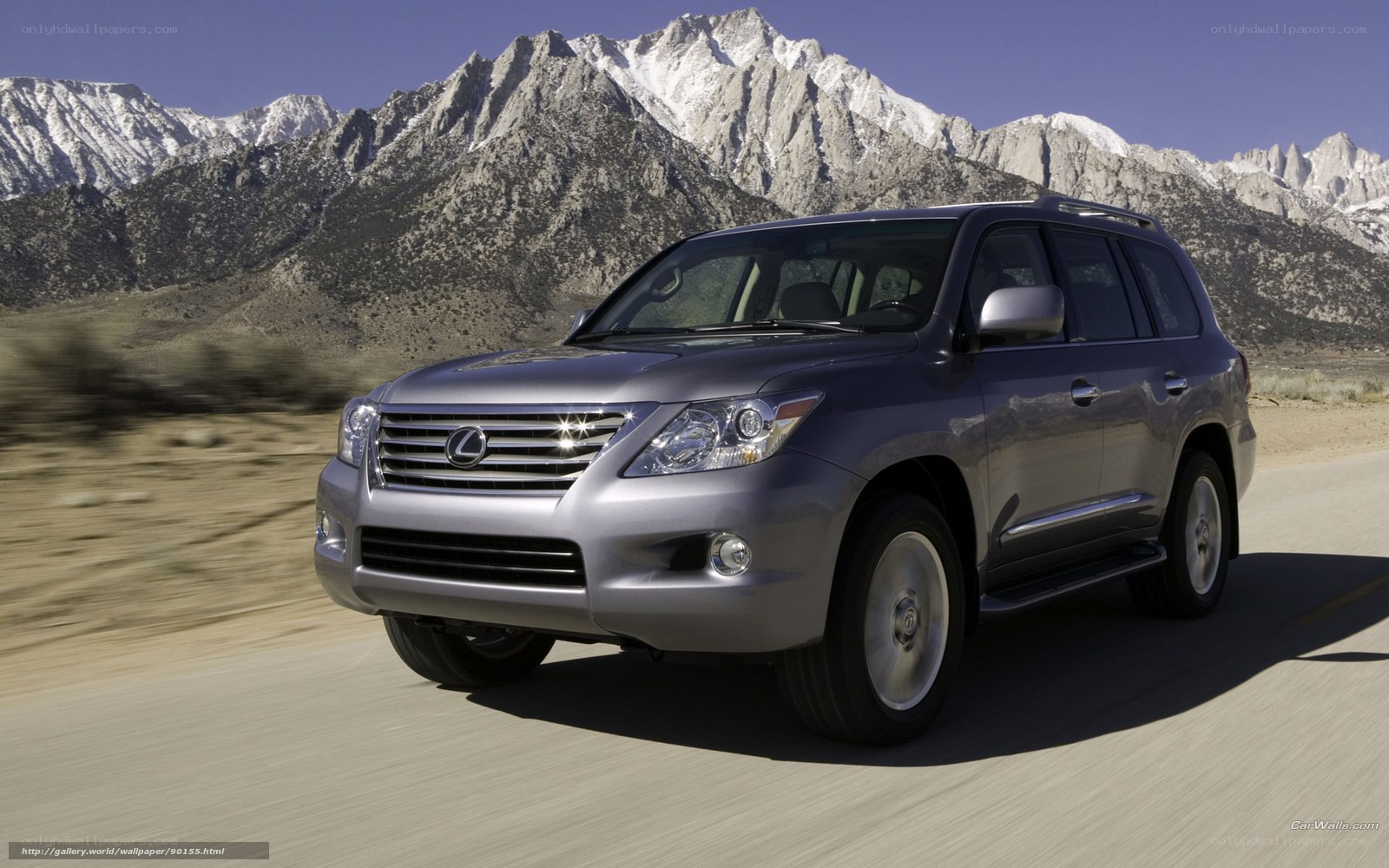 Lexus LX driving on mountain road